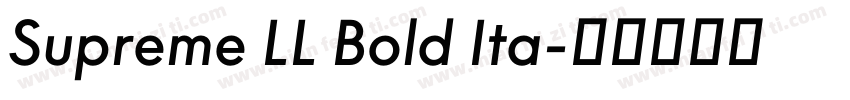 Supreme LL Bold Ita字体转换